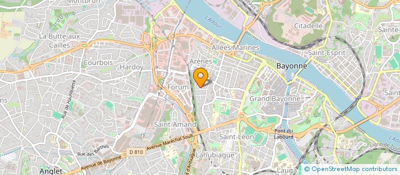 localisation de l'entreprise PSB à BAYONNE