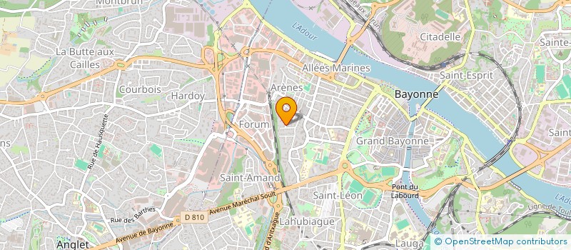 localisation de l'entreprise PSB IMMO à BAYONNE