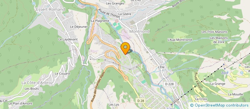 localisation de l'entreprise PSB PROPERTY à MORZINE