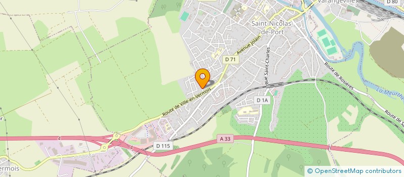 localisation de l'entreprise PSC IMMO  SAINT-NICOLAS-DE-PORT