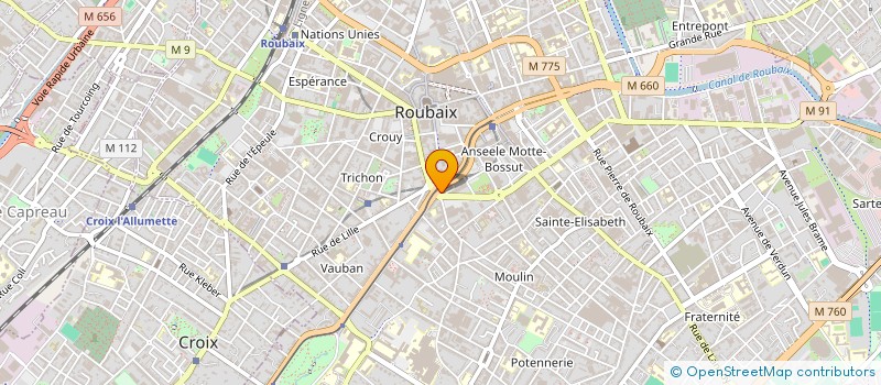 localisation de l'entreprise PSCS  ROUBAIX