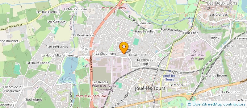 localisation de l'entreprise PSD  JOUE-LES-TOURS