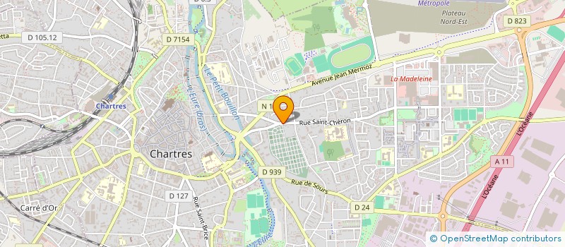 localisation de l'entreprise PSD AUTOMOBILES à CHARTRES