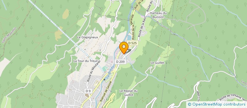 localisation de l'entreprise PSDC à ALLEVARD