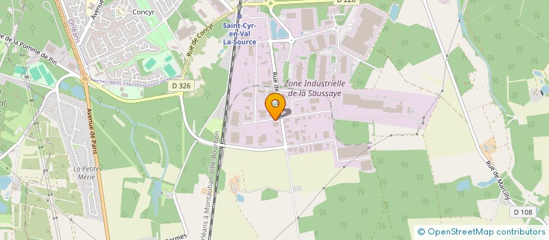 localisation de l'entreprise PSDG à SAINT-CYR-EN-VAL