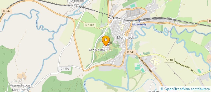 localisation de l'entreprise PSF à MONTMEDY