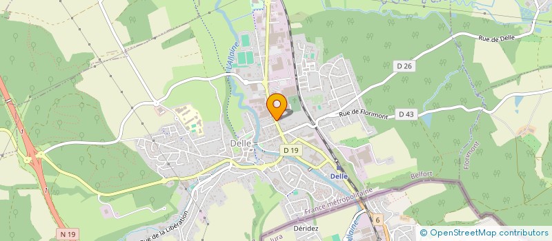 localisation de l'entreprise PSF3 LES GLACIS à DELLE