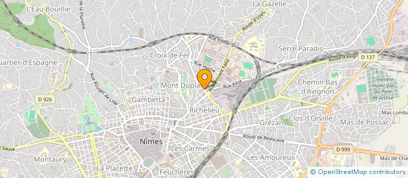 localisation de l'entreprise PSFI  NIMES