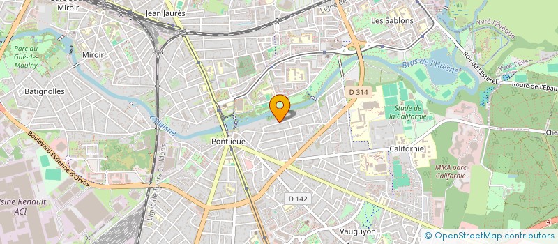 localisation de l'entreprise PSG  LE MANS