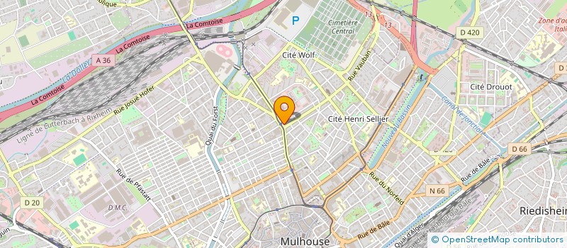 localisation de l'entreprise PSG FAN CLUB ALSACE  MULHOUSE