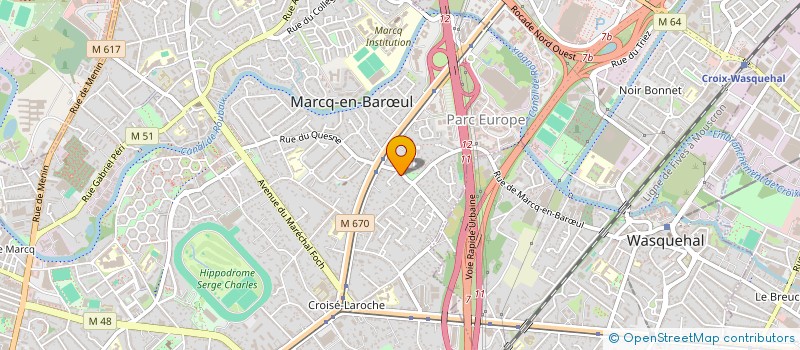 localisation de l'entreprise PSGH à MARCQ-EN-BARŒUL