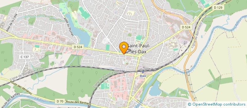 localisation de l'entreprise PSH  SAINT-PAUL-LES-DAX