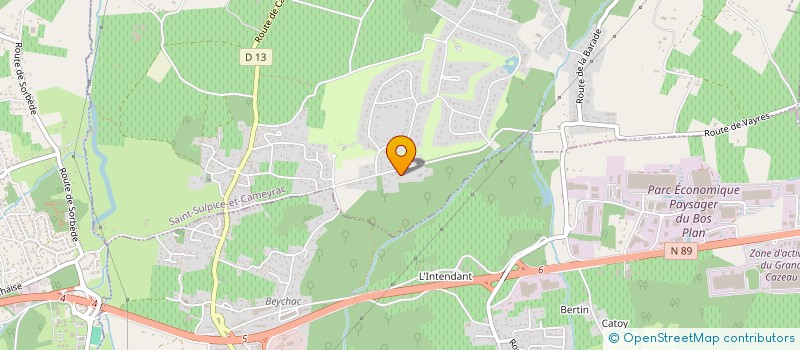 localisation de l'entreprise PSH  SAINT-SULPICE-ET-CAMEYRAC