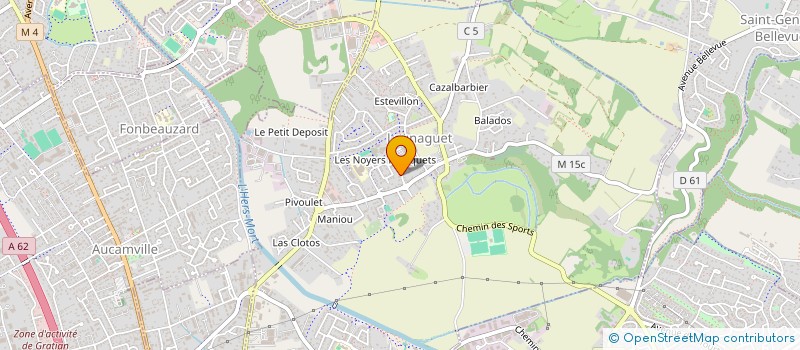localisation de l'entreprise PSH-POSE SOLUTION HABITAT à LAUNAGUET