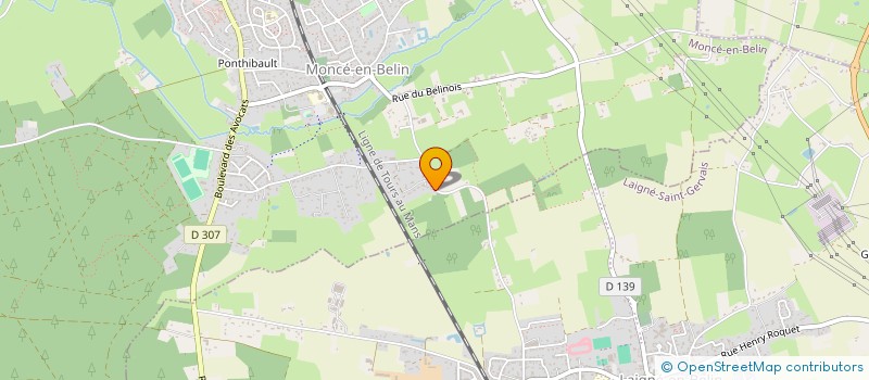 localisation de l'entreprise PSHS 72  MONCE-EN-BELIN