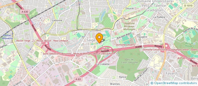 localisation de l'entreprise PSI INGENIERIE à PESSAC
