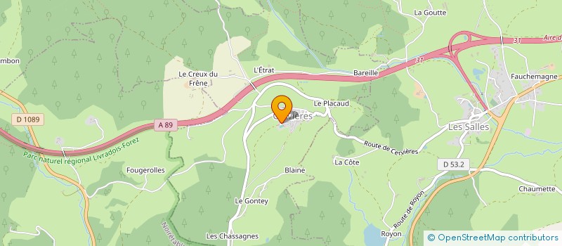 localisation de l'entreprise PSI INVEST  CERVIERES