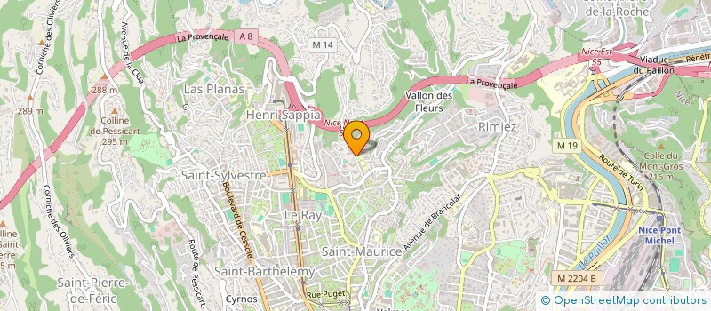 localisation de l'entreprise PSJ à NICE