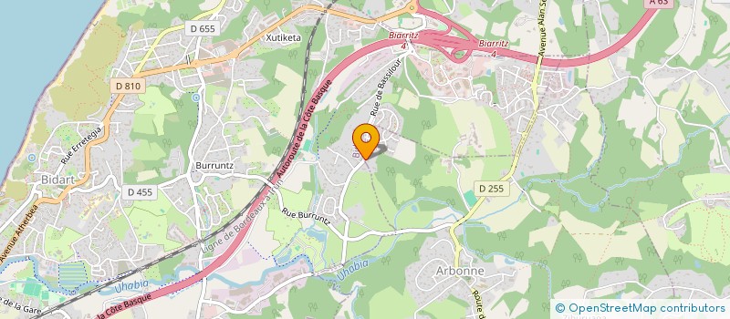 localisation de l'entreprise PSJ MACONNERIE  BIDART