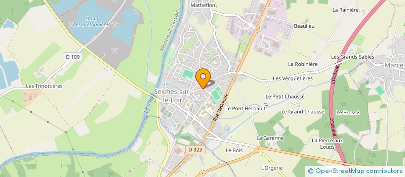 localisation de l'entreprise PSJT DE L'AUTHION  LOIRE-AUTHION