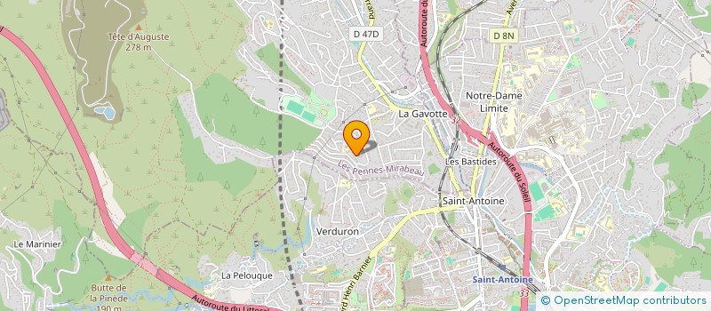 localisation de l'entreprise PSL AIRSOFT TEAM à LES PENNES MIRABEAU