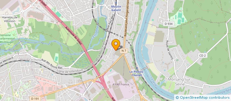 localisation de l'entreprise PSL CREATION  ORMOY