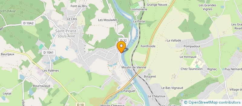 localisation de l'entreprise PSM à SAINT-PRIEST-SOUS-AIXE