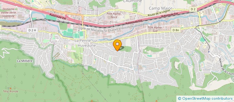 localisation de l'entreprise PSM  LA PENNE-SUR-HUVEAUNE