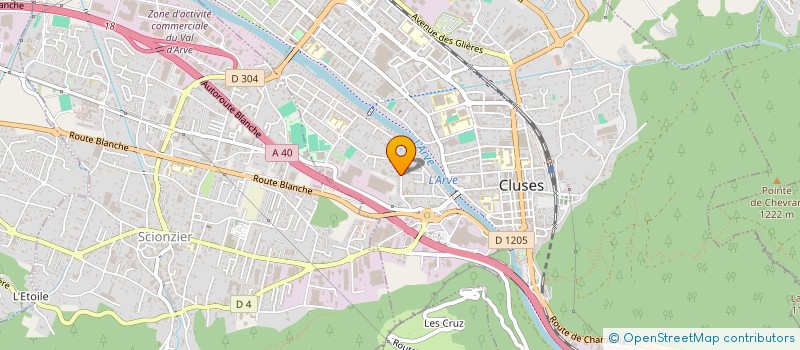 localisation de l'entreprise PSM ROVAYAZ  CLUSES