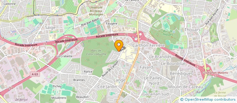 localisation de l'entreprise PSM SOLEIL  GRADIGNAN