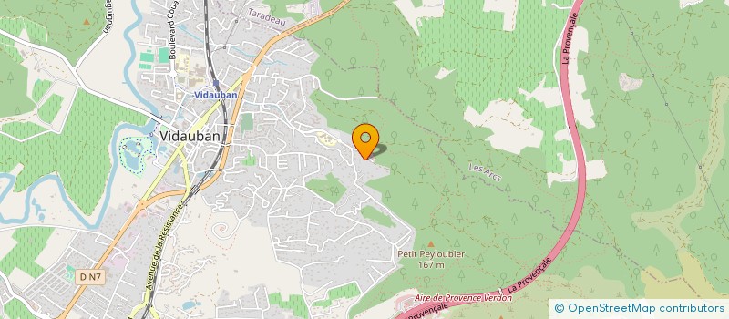 localisation de l'entreprise PSMB  VIDAUBAN