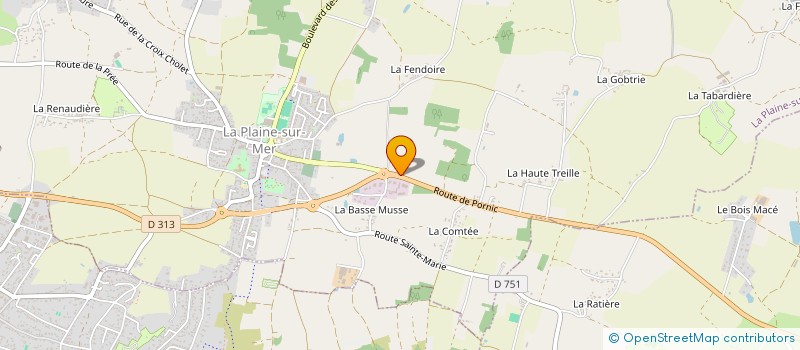 localisation de l'entreprise PSN à LA PLAINE-SUR-MER