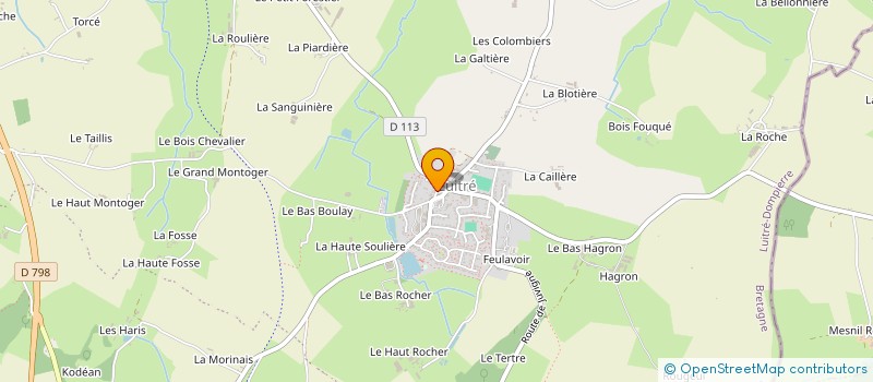 localisation de l'entreprise PSO,(PROTECTION SECURITE DE L'OUEST)  LUITRE-DOMPIERRE