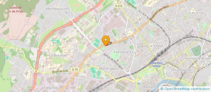 localisation de l'entreprise PSOP PASSALACT  BESANCON