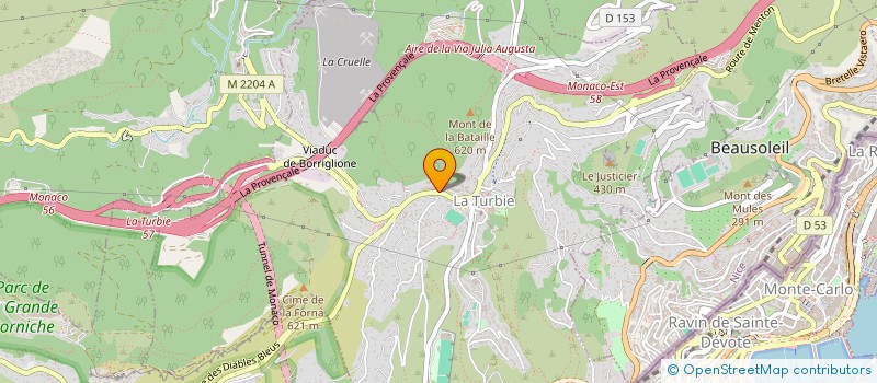 localisation de l'entreprise PSOPHESIS à LA TURBIE