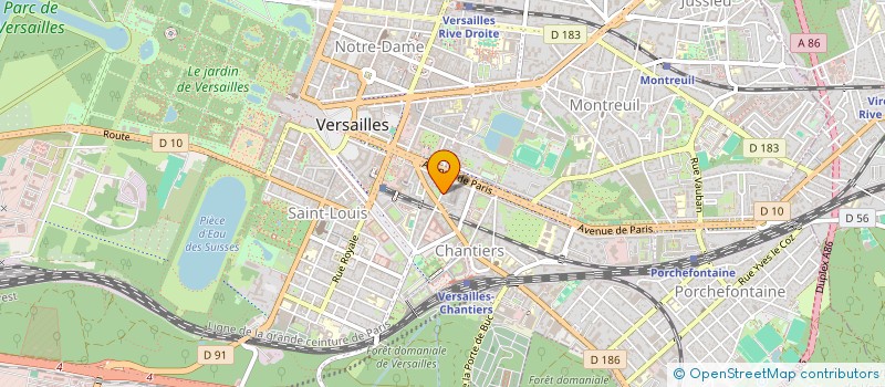 localisation de l'entreprise PSP SECURITE à VERSAILLES