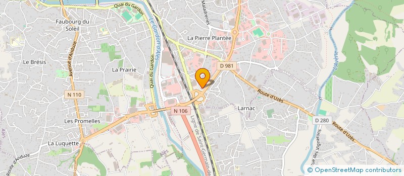 localisation de l'entreprise PSP1  ALES