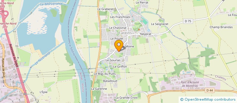 localisation de l'entreprise PSR INVEST  FAREINS