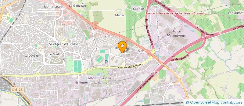 localisation de l'entreprise PSS à BEZIERS