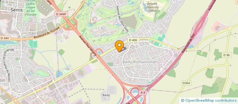 localisation de l'entreprise PSS  BAILLY-ROMAINVILLIERS