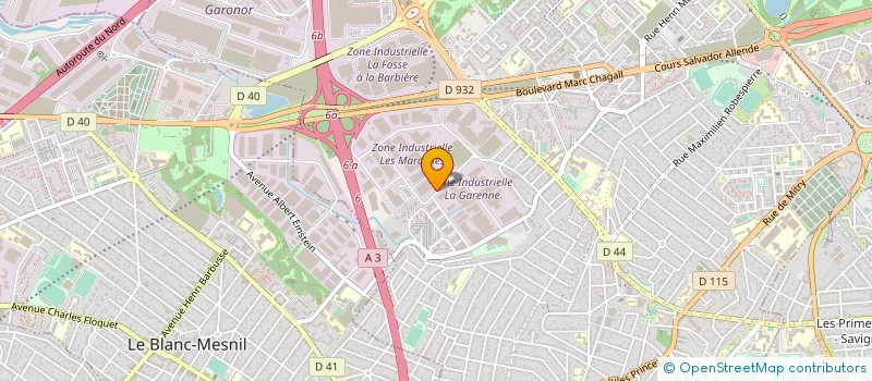 localisation de l'entreprise PSS INTERSERVICE FRANCE à AULNAY-SOUS-BOIS