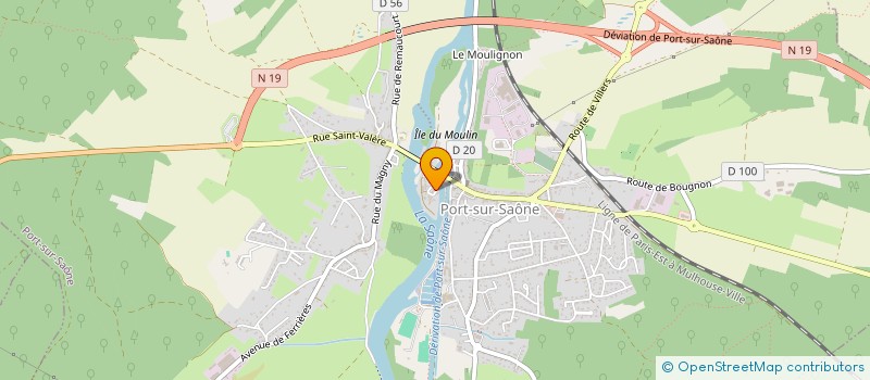 localisation de l'entreprise PSS KINE  PORT-SUR-SAONE