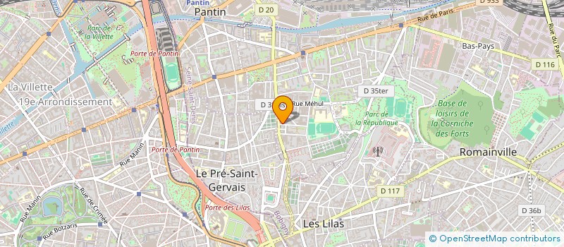 localisation de l'entreprise PSS PLUS  PANTIN