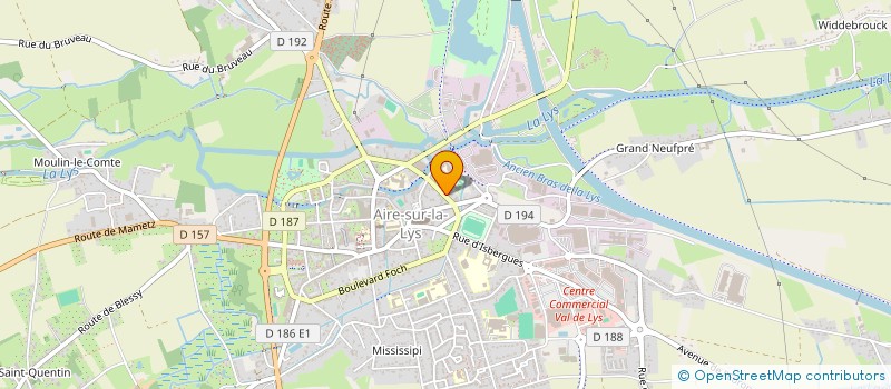 localisation de l'entreprise PSSF-ECHO  AIRE-SUR-LA-LYS