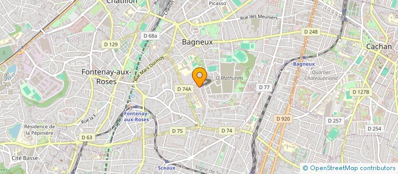 localisation de l'entreprise PSSG CONSTRUCTION à BAGNEUX