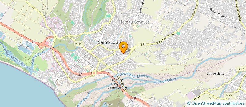 localisation de l'entreprise PSSI FORMATIONS à SAINT-LOUIS