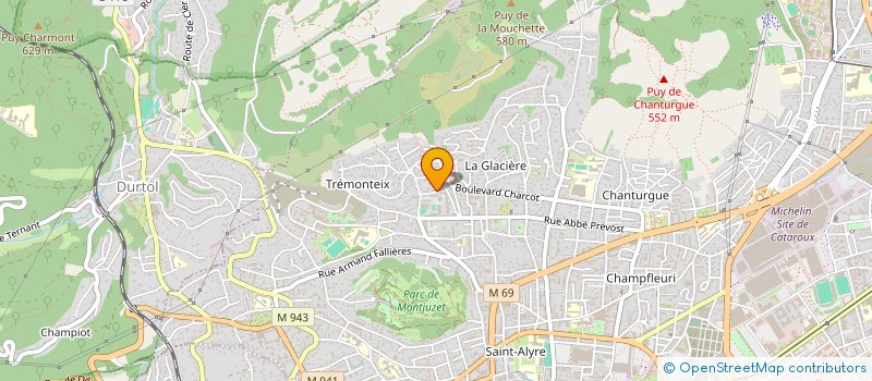 localisation de l'entreprise PSV  CLERMONT-FERRAND