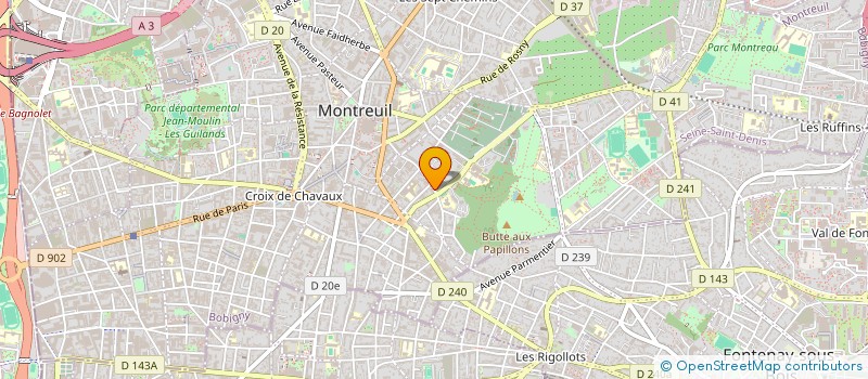 localisation de l'entreprise PSV à MONTREUIL