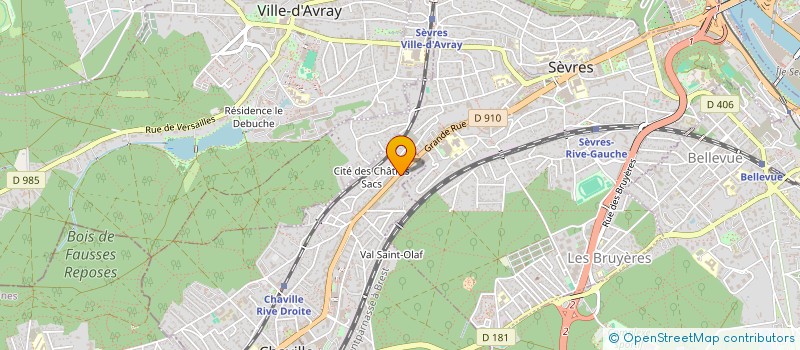 localisation de l'entreprise PSV RENOVATION à CHAVILLE