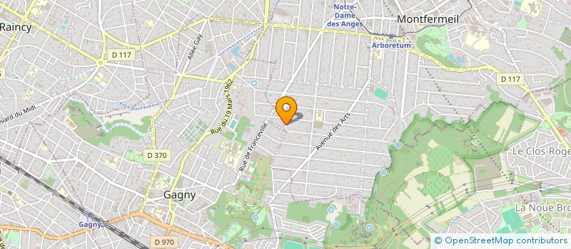 localisation de l'entreprise PSVP à MONTFERMEIL